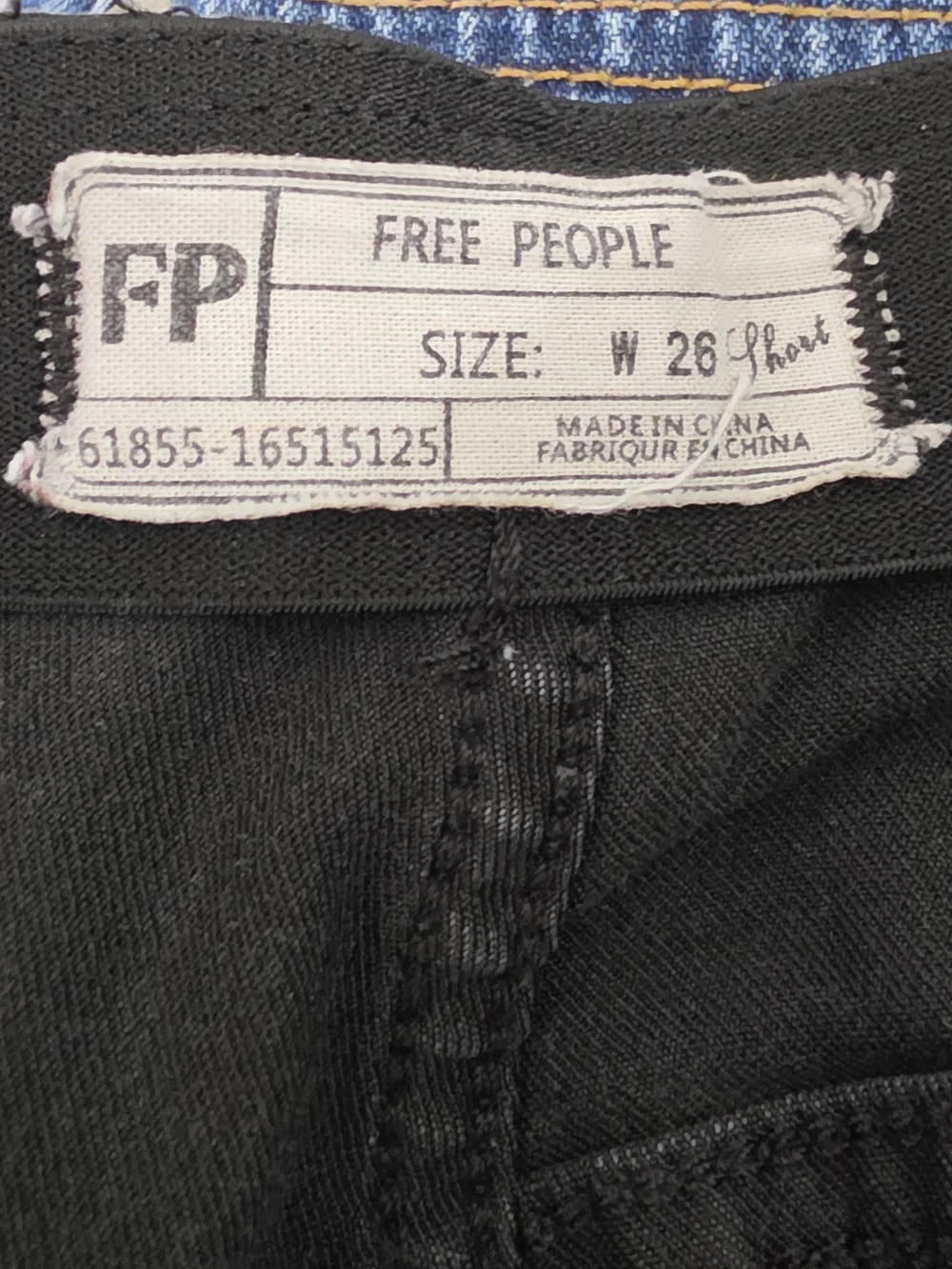 Free People Gummy Pull On Flare Leg Jeans Washed Black Low Rise Womens 26 S